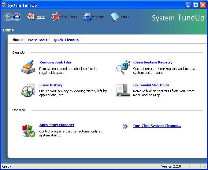 System Tuneup home