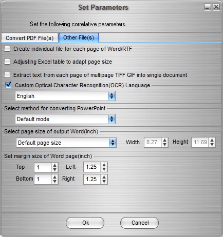 Output Format Parameters