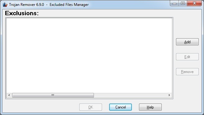 Excluded Files Manager