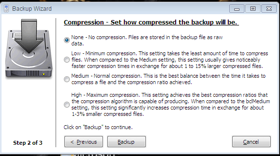 Compression options