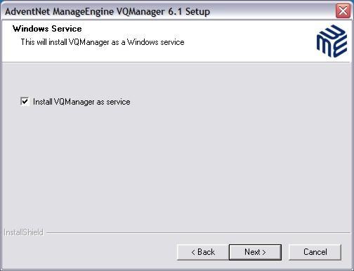 VQManager Windows service