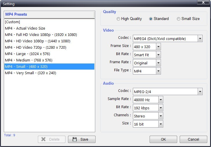 Format Settings