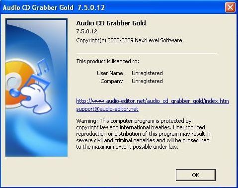 About Audio CD Grabber Gold