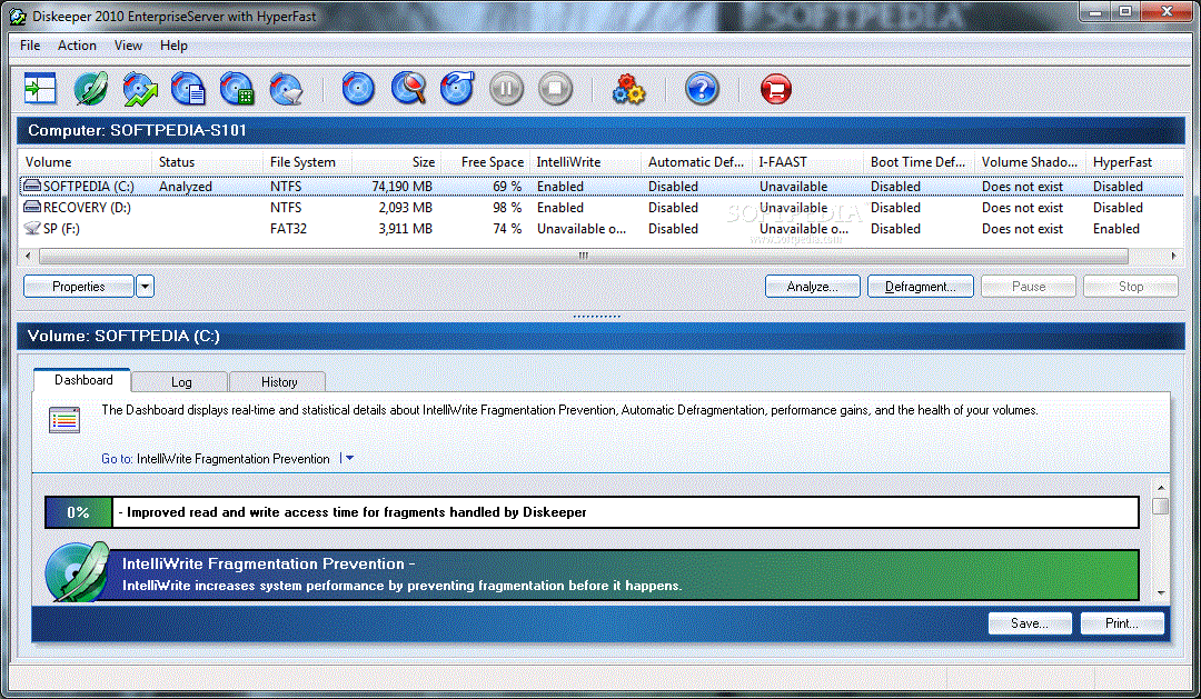 Diskeepr Enterprise Server Main Page