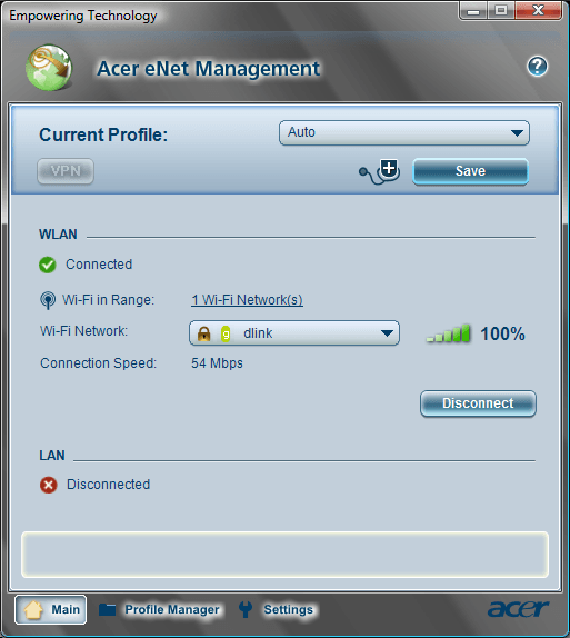 Acer eNet Management Main 