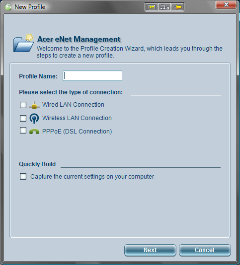 Acer eNet Management Profile Manager New 