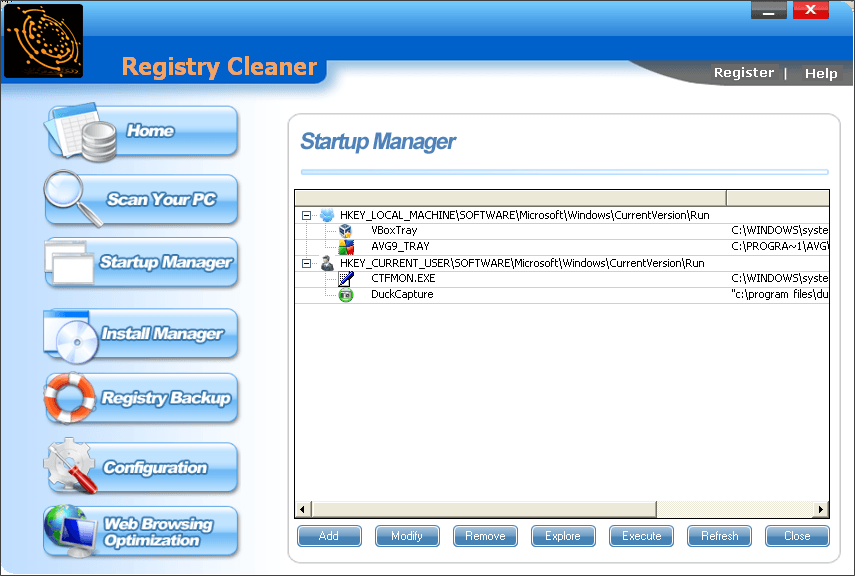 Startup Manager
