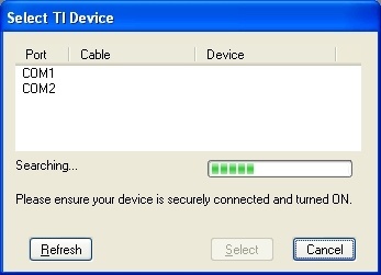 Select TI device