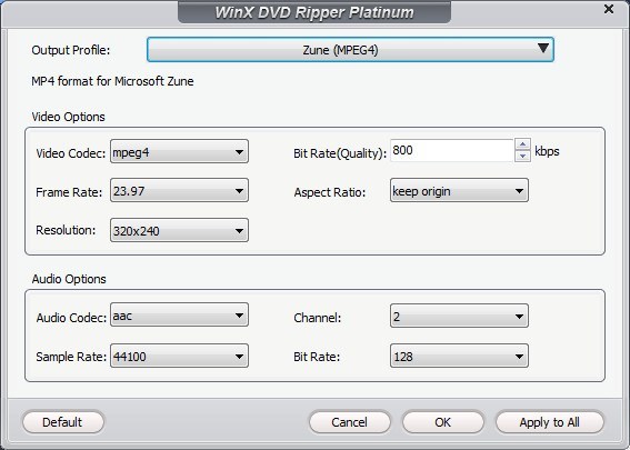 Setting Output Parameters