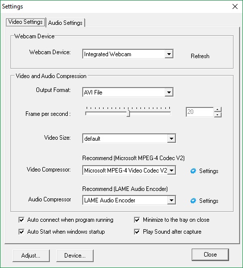 Video Settings