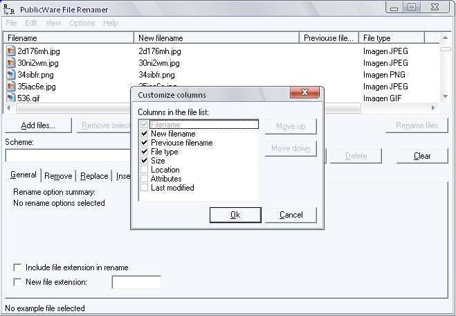 Customize Columns