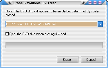 Erase Rewritable DVD Disc