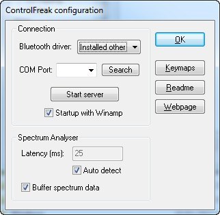 Winamp configuration plugin