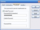 Options and password settings