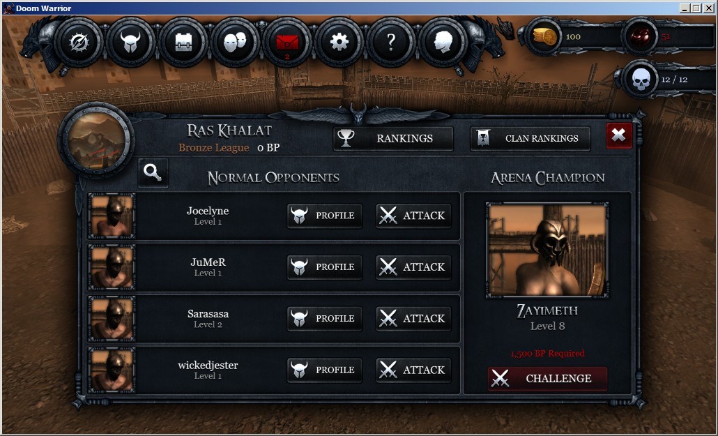 Game Interface