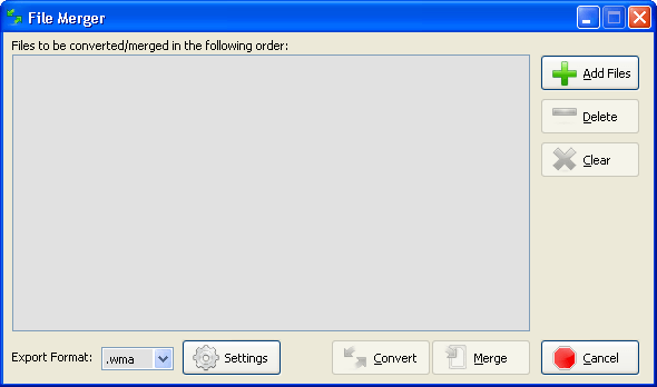 File Merger Window