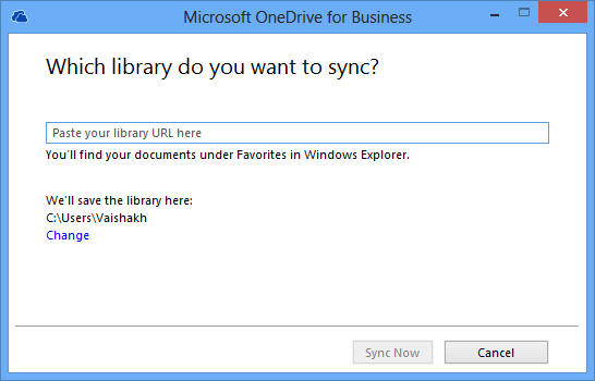 Sync Library Page