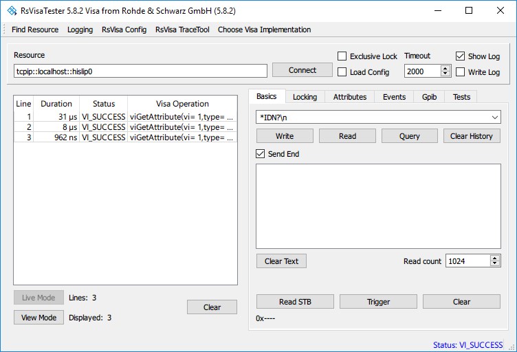 Configuration Window