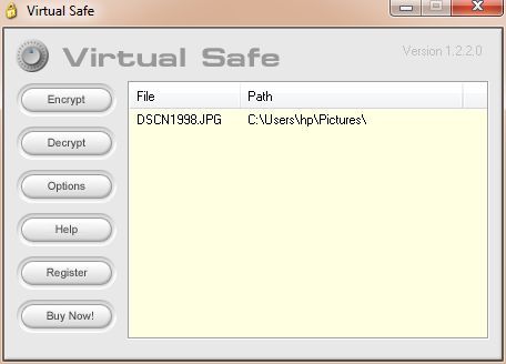 Virtual Safe GUI