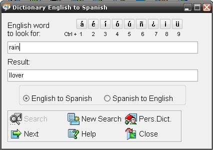 SpanishWhiz-Dictionary