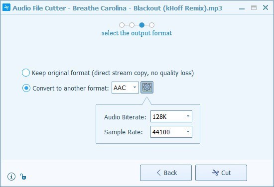 Output Format Settings