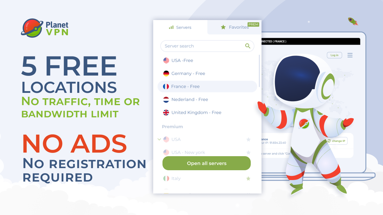Planet VPN Screenshots for PC