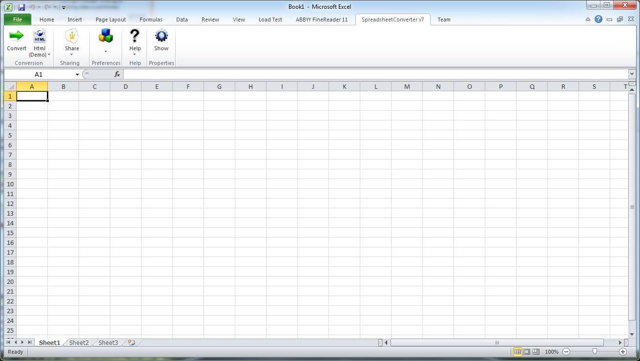 Spreadsheet Converter inside Excel