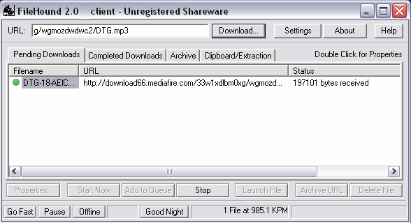 Downloading a file