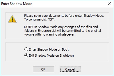 Enter Shadow Mode