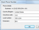 Phone Number Checking Window