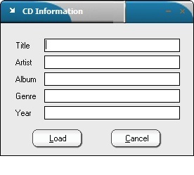 CD Information Window