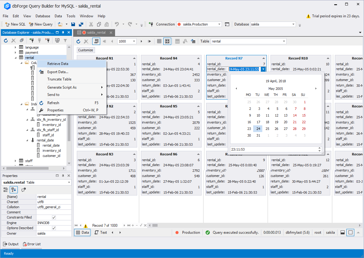 Database Explorer