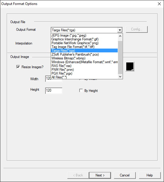 Output Formats