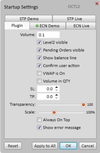 Settings Window