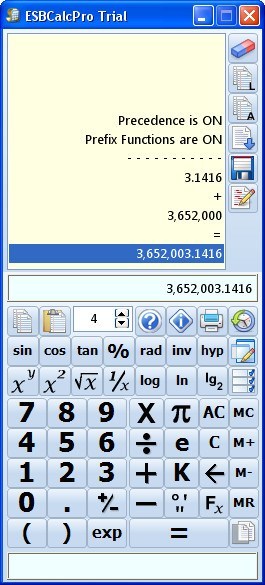 Calculation Window