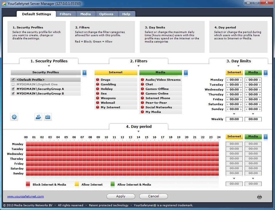 Server Manager Window