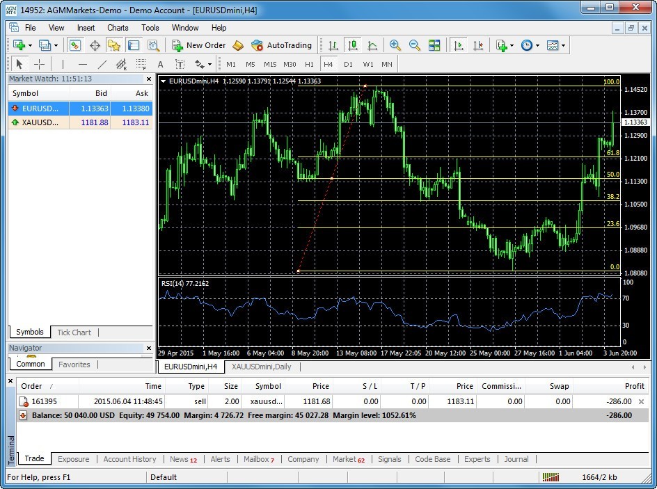 Trading Platform Window