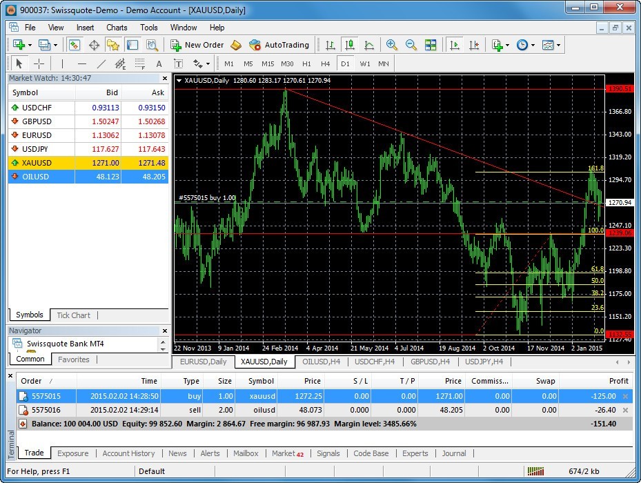 Trading Platform Window