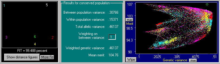 Module windows showing graphics and data.