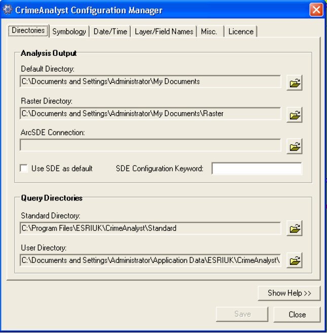 Configuration Manager Window