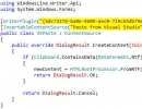 A syntax highlighted code 