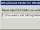 Attachment Finder for Windows Mail version