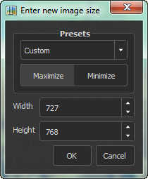 Resize Options