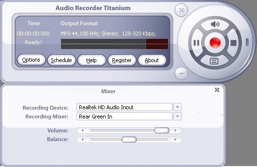 Audio Mixer Panel
