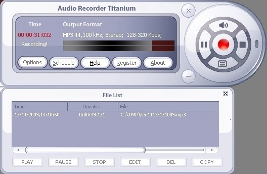 Recording an Audio File