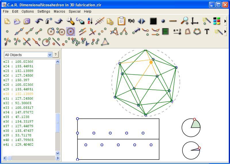 Three dimesional icosahedron 