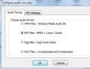 Audio Recorder Configuration Window