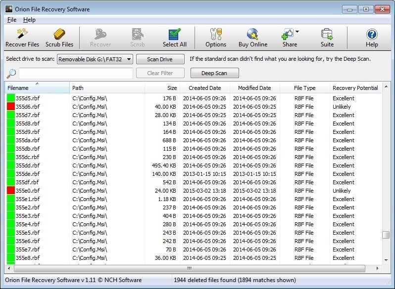 Recoverable Files