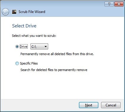 Scrub File Wizard