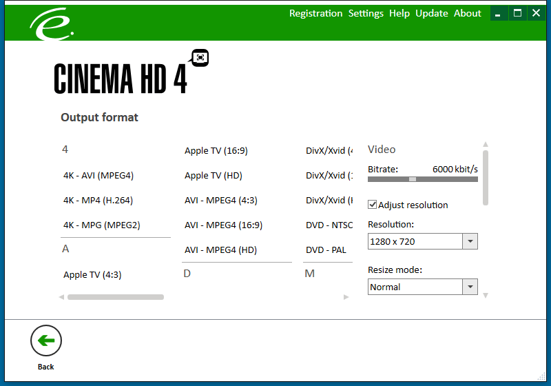 Output Settings